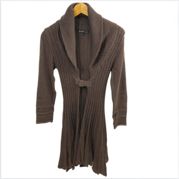 Berretti Italy Buckle A-Line Cardigan Sweater Wool Blend, M - Picture 1 of 13
